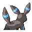 Umbreon shiny back-facing sprite from Pokémon Ruby
