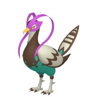 Unfezant shiny front-facing sprite from Pokémon Sword