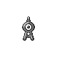 Unown front-facing sprite from Pokémon Pearl