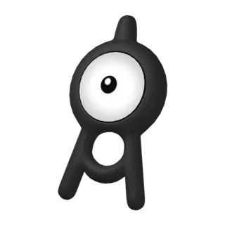 Unown front-facing sprite from Pokémon Brilliant Diamond