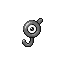 Unown front-facing sprite from Pokémon Sapphire