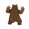 Ursaring back-facing sprite from Pokémon White