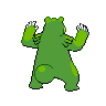 Ursaring shiny back-facing sprite from Pokémon White