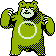 Ursaring shiny front-facing sprite from Pokémon Crystal