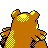 Ursaring back-facing sprite from Pokémon Gold
