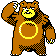 Ursaring front-facing sprite from Pokémon Gold