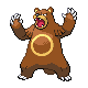 Ursaring front-facing sprite from Pokémon HeartGold