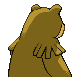 Ursaring back-facing sprite from Pokémon Platinum