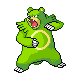 Ursaring shiny front-facing sprite from Pokémon Platinum