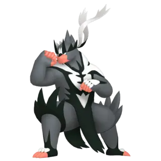 Urshifu shiny front-facing sprite from Pokémon Sword