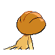 Uxie shiny back-facing sprite from Pokémon Pearl