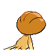 Uxie shiny back-facing sprite from Pokémon SoulSilver