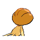 Uxie shiny back-facing sprite from Pokémon Platinum