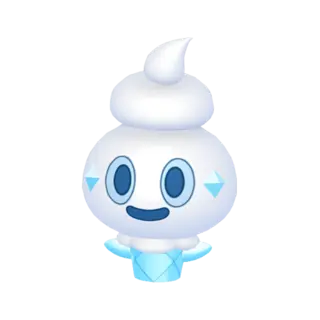 Vanillite front-facing sprite from The Crown Tundra