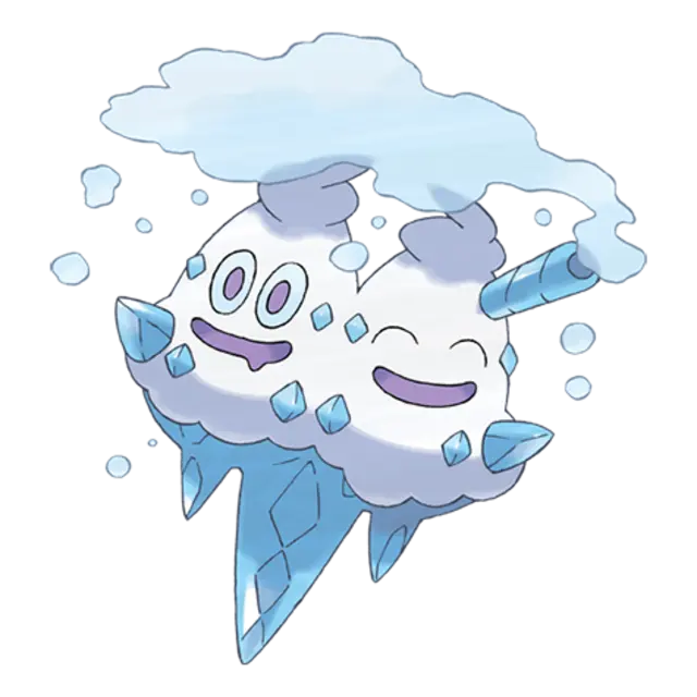 Vanilluxe, the Snowstorm Pokémon — Ice-type Pokémon official artwork