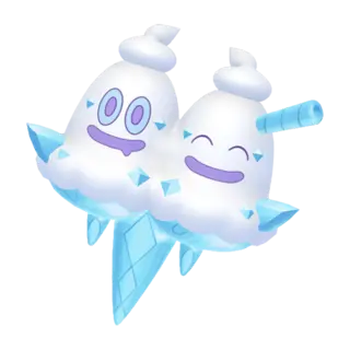 Vanilluxe front-facing sprite from Pokémon X