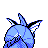 Vaporeon back-facing sprite from Pokémon Crystal