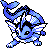 Vaporeon front-facing sprite from Pokémon Crystal