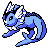 Vaporeon front-facing sprite from Pokémon Gold