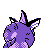Vaporeon shiny back-facing sprite from Pokémon Gold