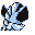 Vaporeon back-facing sprite from Pokémon Blue
