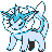 Vaporeon front-facing sprite from Pokémon Yellow