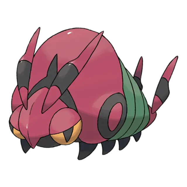 Venipede, the Centipede Pokémon — Bug/Poison-type Pokémon official artwork