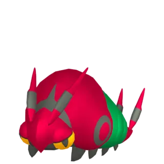 Venipede front-facing sprite from The Isle Of Armor