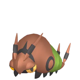 Venipede shiny front-facing sprite from The Isle Of Armor