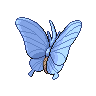 Venomoth shiny back-facing sprite from Pokémon White 2