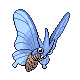 Venomoth shiny front-facing sprite from Pokémon Diamond