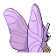 Venomoth back-facing sprite from Pokémon FireRed
