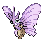 Venomoth front-facing sprite from Pokémon FireRed