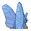 Venomoth shiny back-facing sprite from Pokémon FireRed