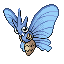 Venomoth shiny front-facing sprite from Pokémon FireRed