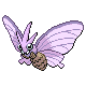 Venomoth front-facing sprite from Pokémon HeartGold