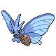 Venomoth shiny front-facing sprite from Pokémon HeartGold