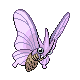 Venomoth front-facing sprite from Pokémon Platinum