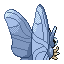Venomoth shiny back-facing sprite from Pokémon Sapphire