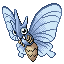 Venomoth shiny front-facing sprite from Pokémon Sapphire