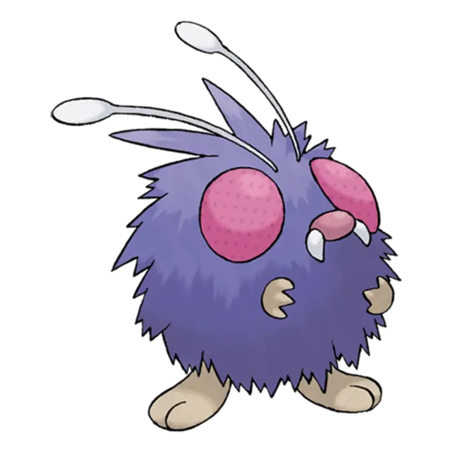Venonat, the Insect Pokémon — Bug/Poison-type Pokémon official artwork