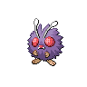 Venonat front-facing sprite from Pokémon White