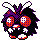 Venonat front-facing sprite from Pokémon Crystal