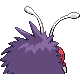 Venonat back-facing sprite from Pokémon Pearl