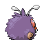 Venonat back-facing sprite from Pokémon FireRed