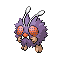 Venonat front-facing sprite from Pokémon FireRed