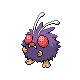 Venonat front-facing sprite from Pokémon HeartGold