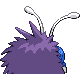 Venonat shiny back-facing sprite from Pokémon HeartGold
