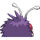 Venonat back-facing sprite from Pokémon Platinum