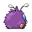 Venonat shiny back-facing sprite from Pokémon Sapphire